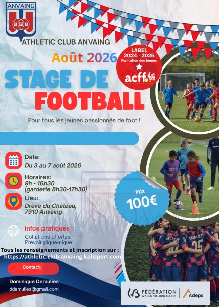 STAGE août 2026